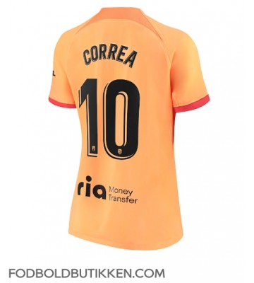 Atletico Madrid Angel Correa #10 Tredjetrøje Dame 2022-23 Kortærmet